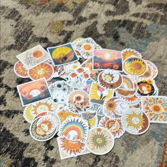 Sunshine and Floral Sticker Collection of 50 stickers - Picture 6 of 6